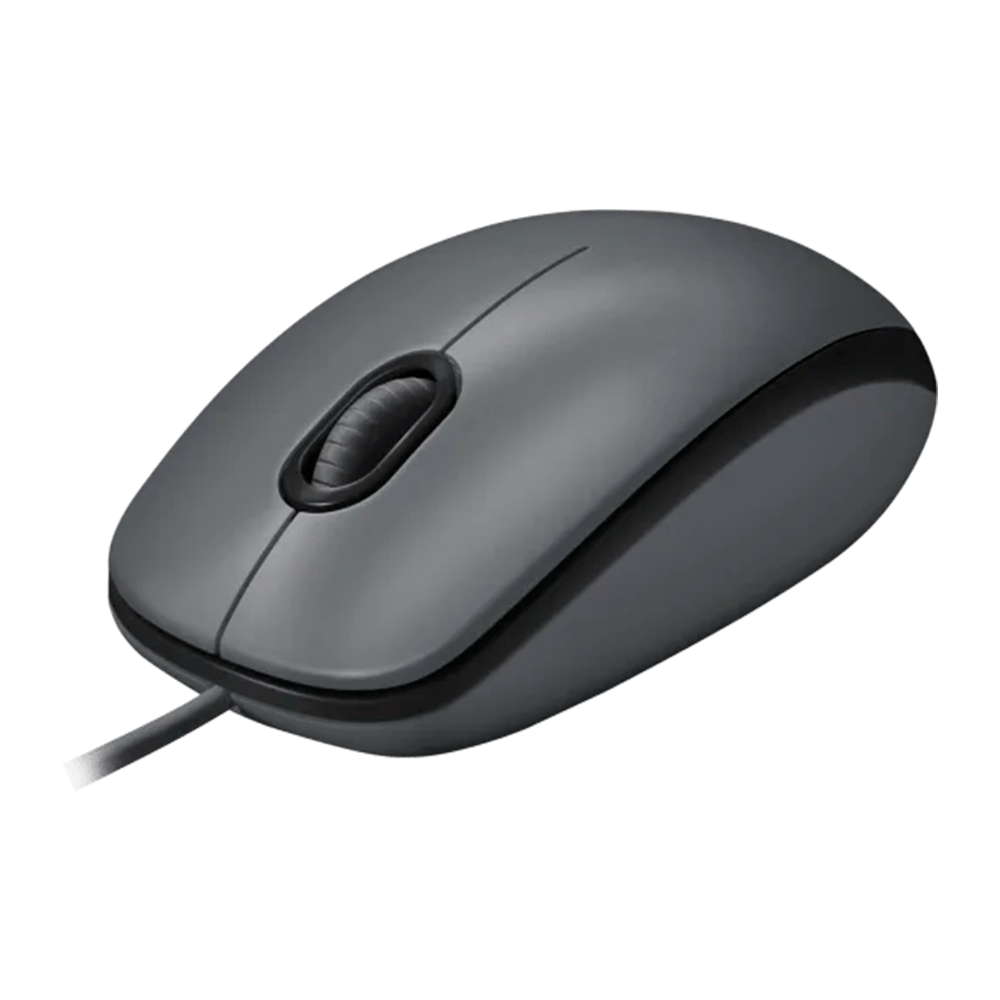 MOUSE LOGITECH M100 USB DARK 910-001601 CINZA - Imagem 3