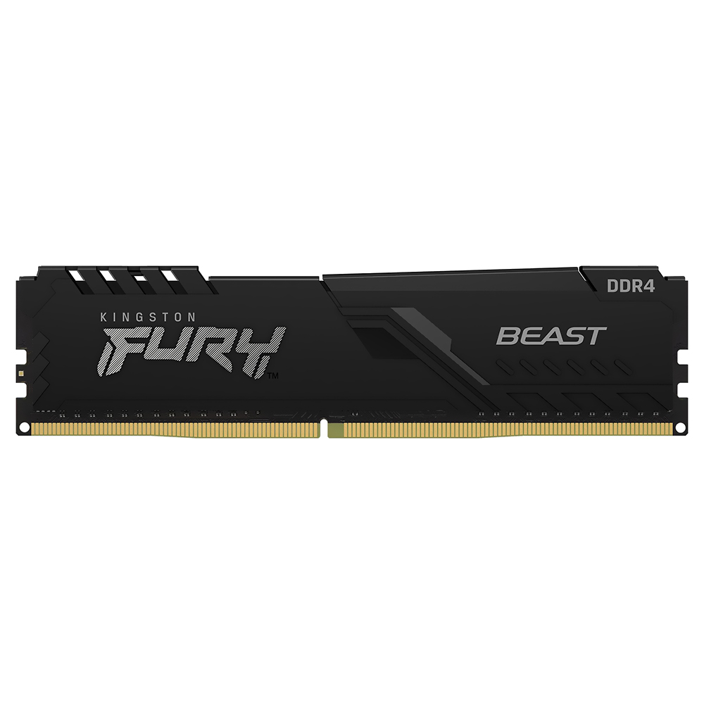 Memória Kingston Fury Beast, DDR4 16GB (1x16GB), 3200MHz, KF432C16BB1/16, Preto