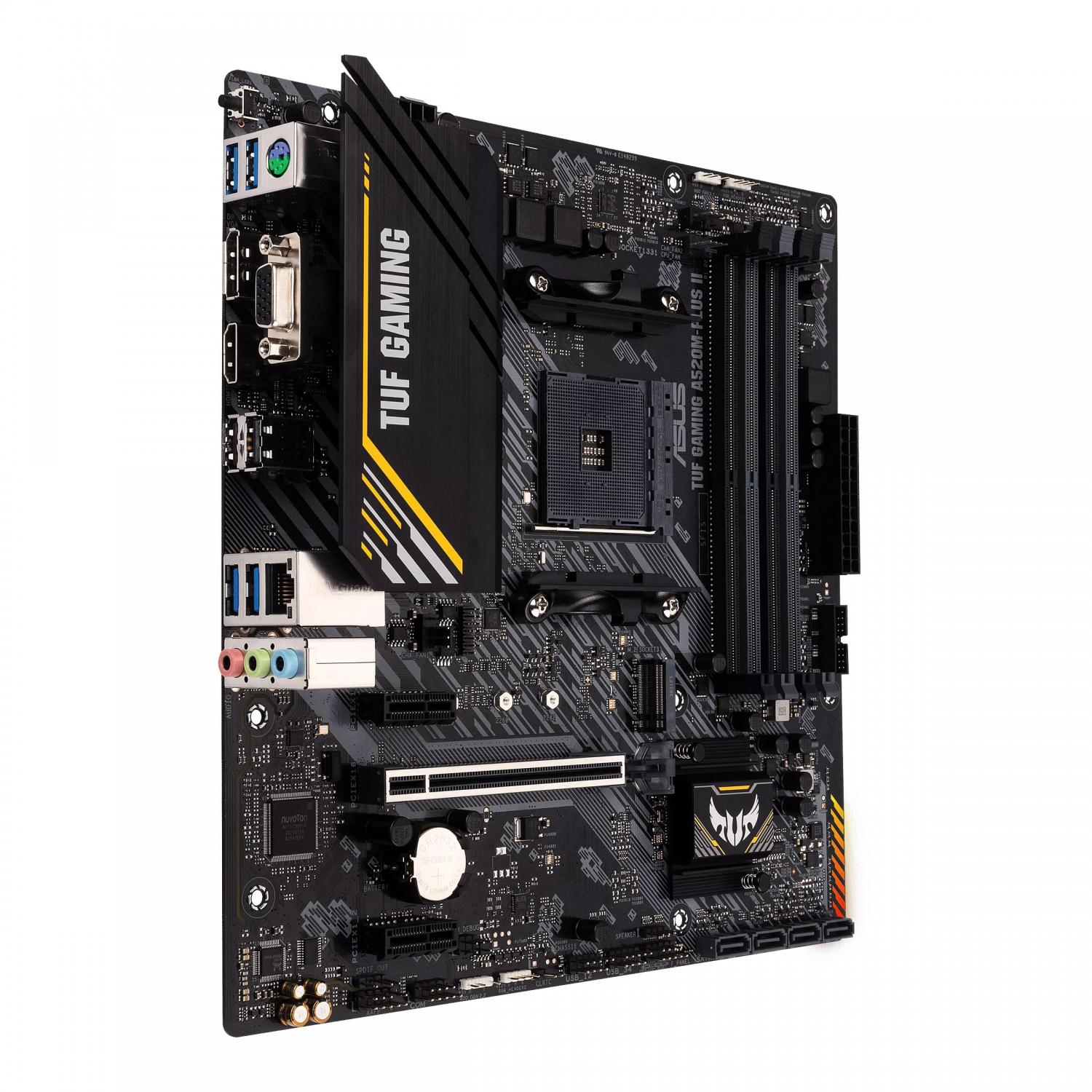 MB AM4 ASUS A520M-PLUS II TUF GAMING DP/HDMI/VGA - Imagem 2
