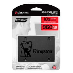 SSD Kingston A400, 960GB, 2.5", SATA 3, Leitura 500MB/s, Gravação 450MB/s, SA400S37/960G