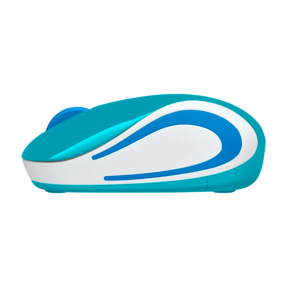 MOUSE LOGITECH M187 WIRELESS TEAL/AZUL/BRANCO - Imagem 3