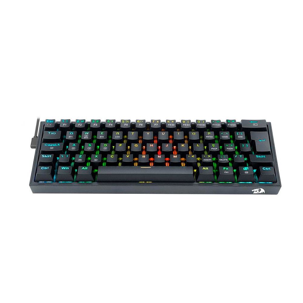 TECLADO REDRAGON K616-RGB FIZZ PRO BT/WIFI BLACK - Imagem 3
