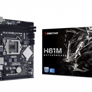 Placa Mãe 1155 Biostar H61MHV3 2xDDR3, 1xVGA D-Sub, 1xHDMI, 4xUSB-A 2.0, 1xRJ45 Gigabit, 1xAudio, M-ATX