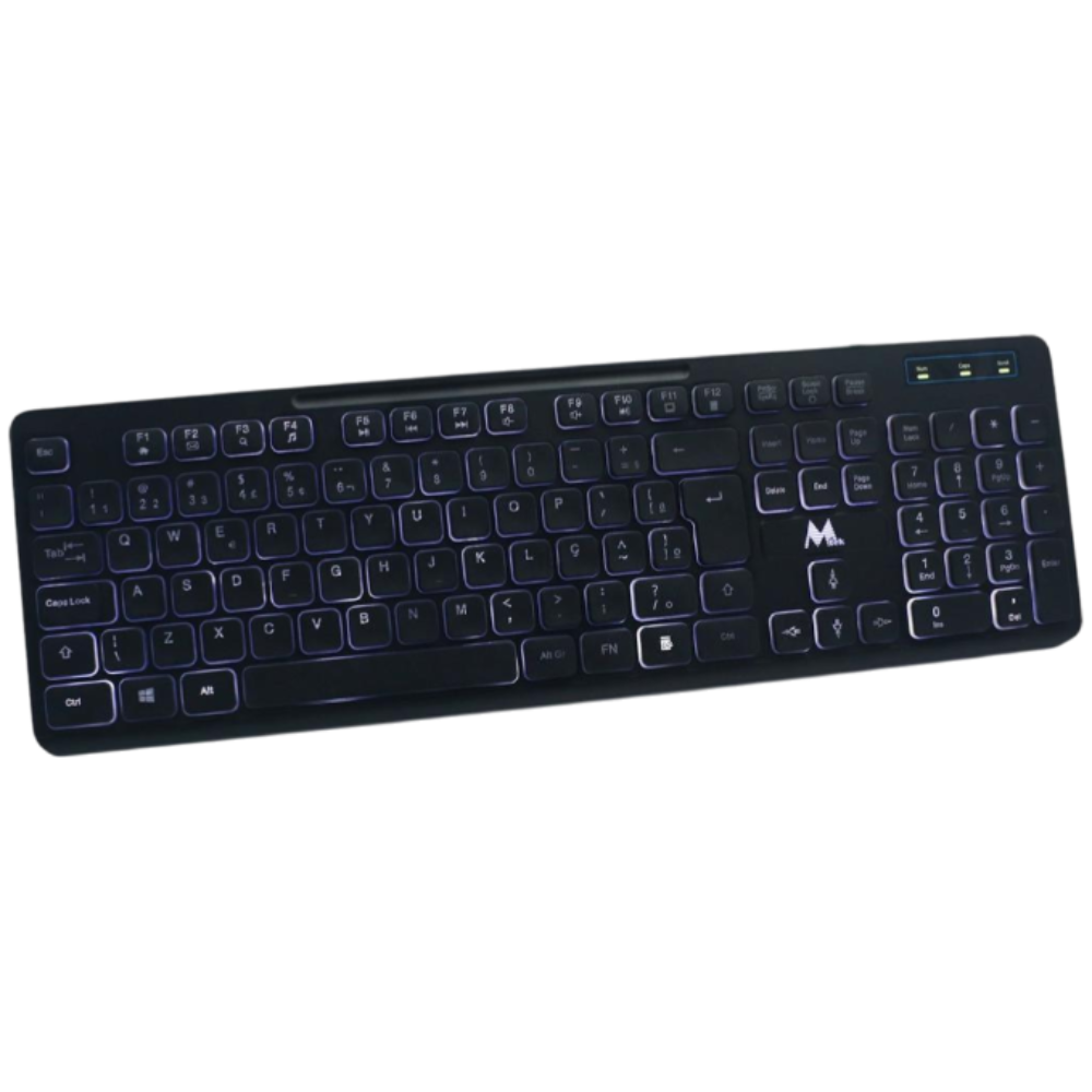 TECLADO MTEK KB-7269L USB ESPANHOL PRETO