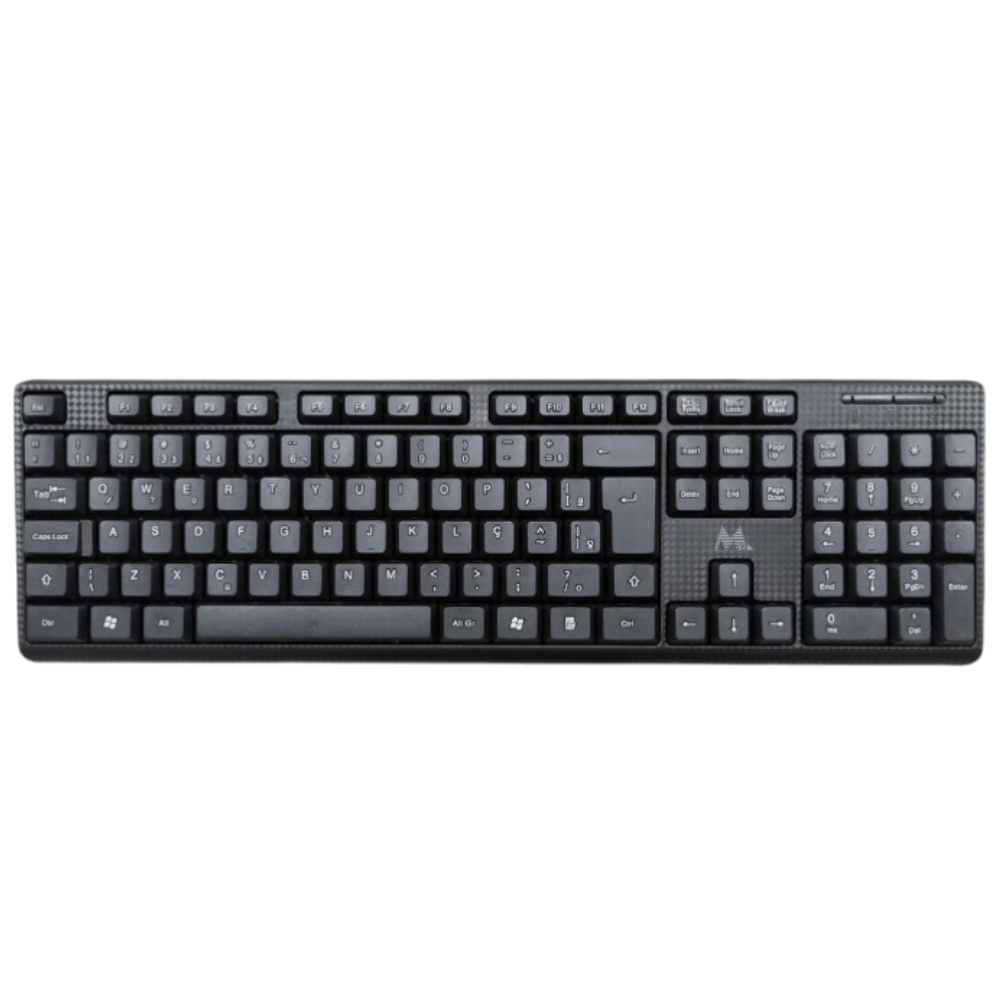 TECLADO MTEK KB-8187 PORTUGUES USB PRETO