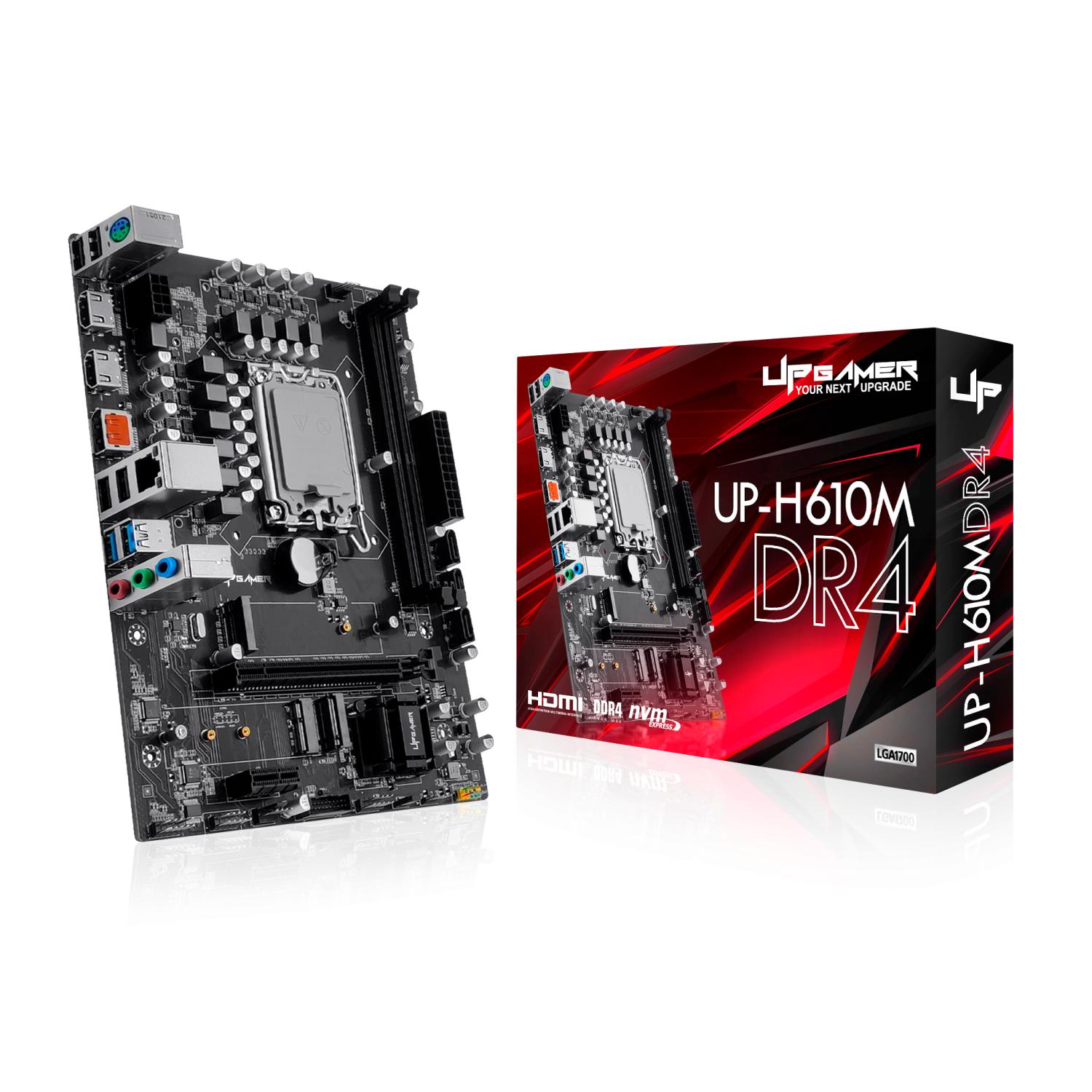 Placa Mãe UP Gamer H610M, Intel LGA 1700, m-ATX, DDR4, M.2 NVMe, UP-H610MDR4 - Imagem 2