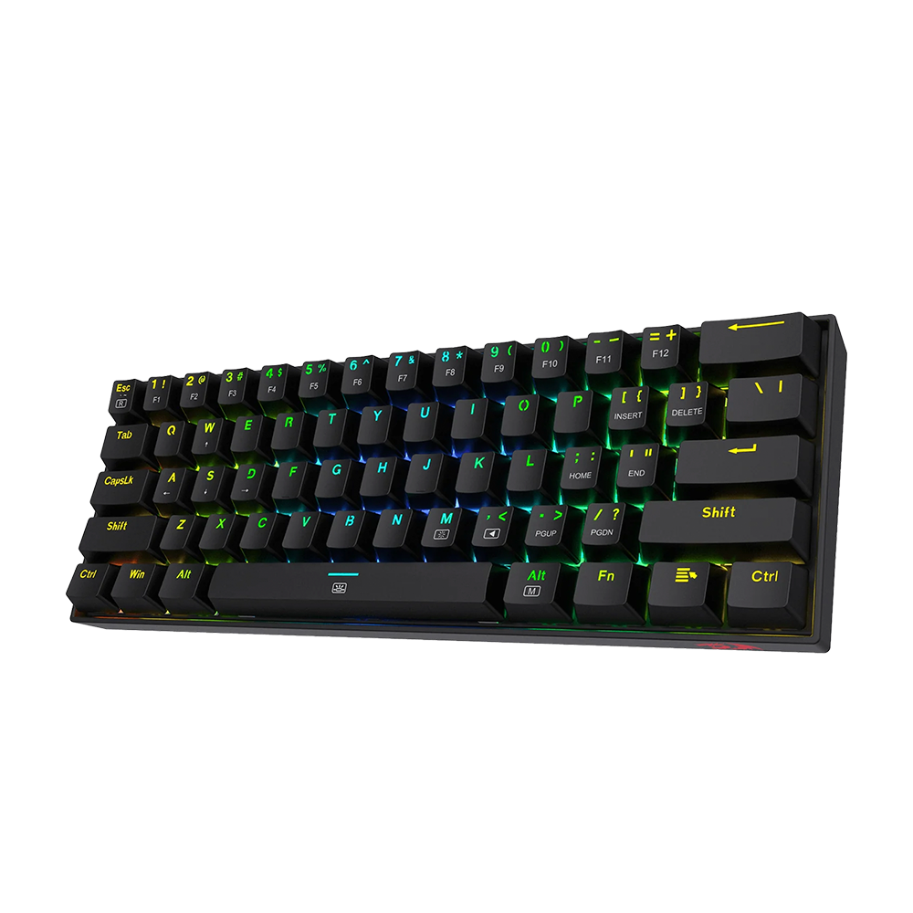 TECLADO REDRAGON K630RGB DRAGONBORN BLACK USA BLUE - Imagem 2