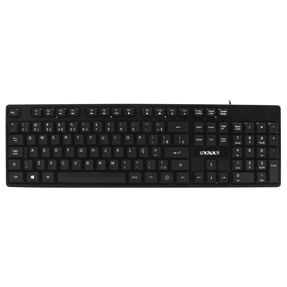 TECLADO SATE AK-921 PORTUGUES PRETO