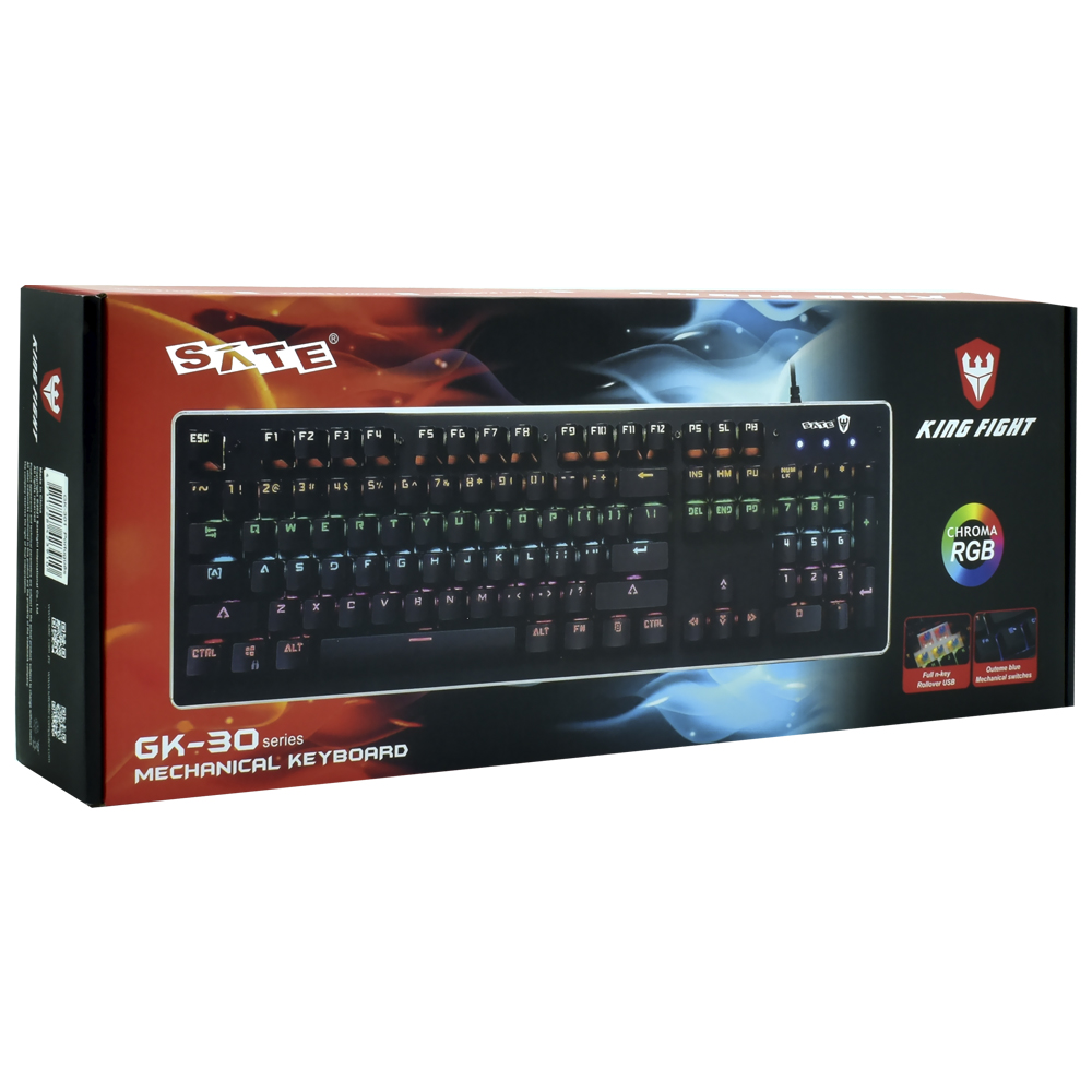 TECLADO SATE GK-301 PORTUGUES RGB MECHANICAL - Imagem 2