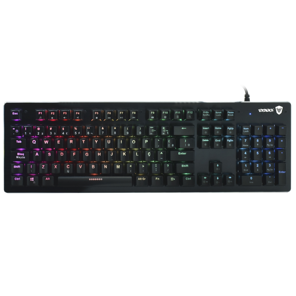 TECLADO SATE GK-301 PORTUGUES RGB MECHANICAL - Imagem 3