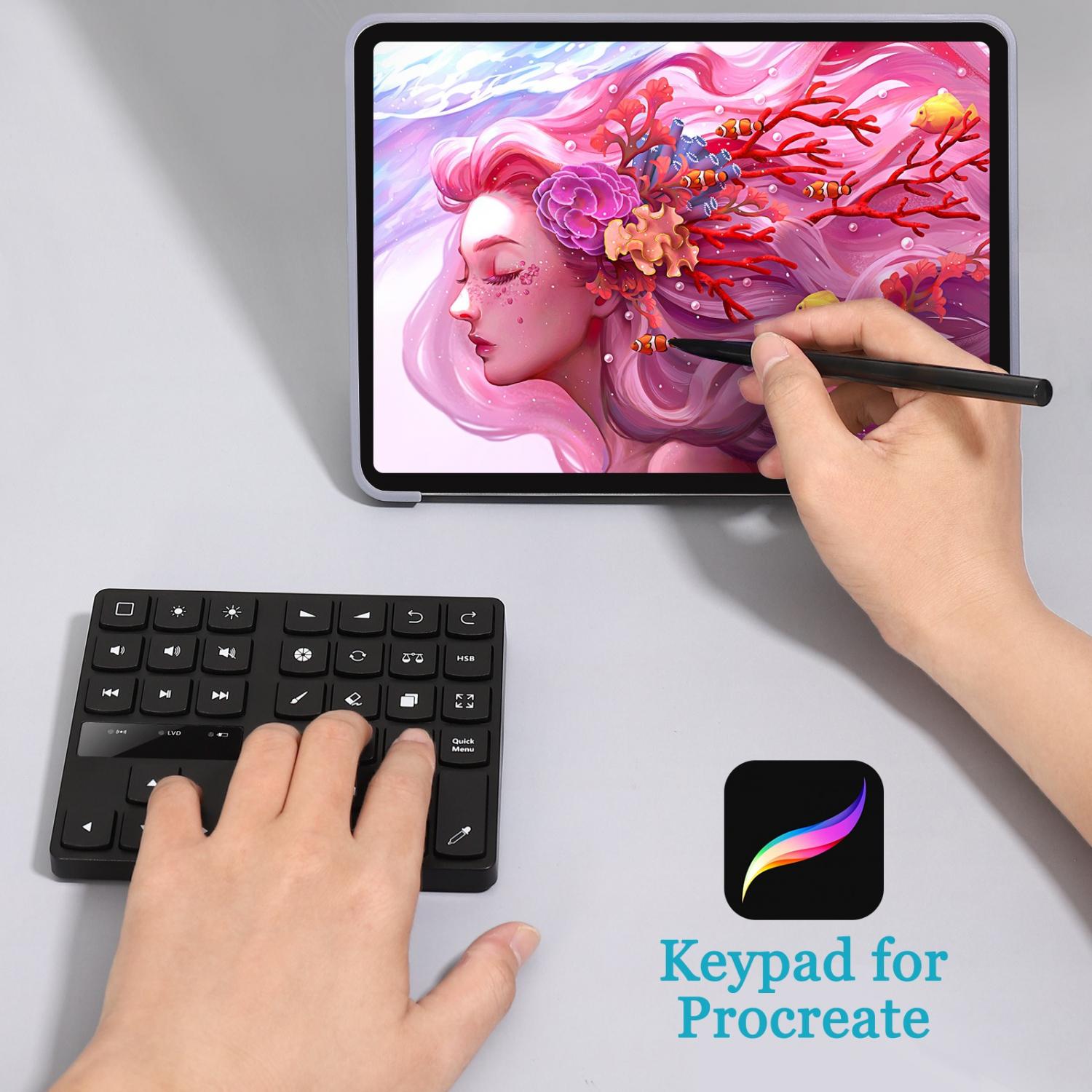 TECLADO SATE AK-188 DESIG.GRAFICO PROCREATE WIFI - Imagem 2