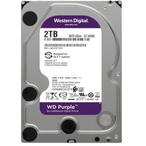 HD Western Digital 2TB WD Purple Surveillance SATA 3 5400RPM 3.5" WD23PURZ (GAR. BR)