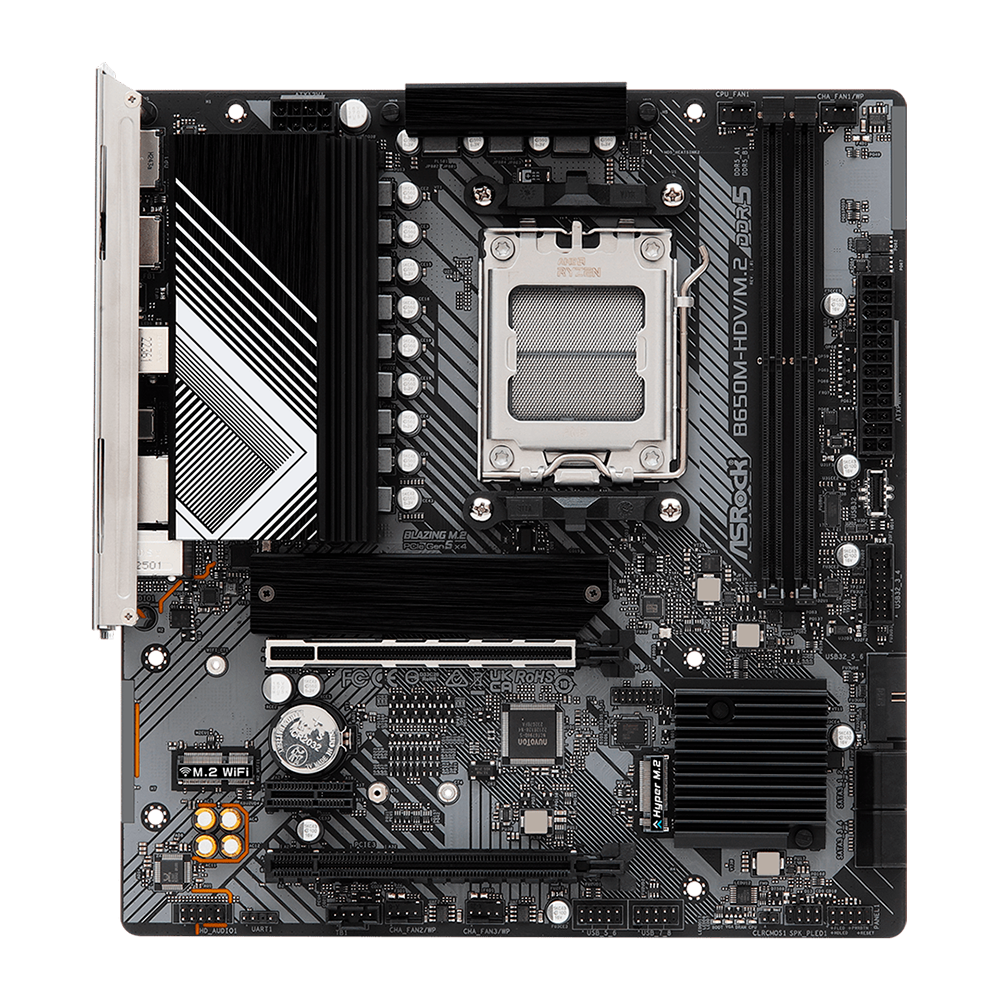 MB AM5 ASROCK B650M-HDV/M.2 DDR5 HDMI/DP - Imagem 4