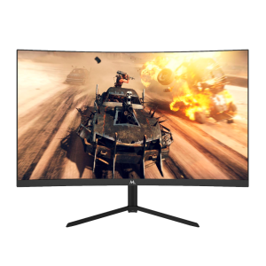 Monitor Mtek M24SFV165C Curvo 24" Full HD (1920 x 1080), 165HZ, 1ms, 2xHDMI 2.0, 2xDisplayPort 1.4, 1xConector de Audio, AMD FreeSync nativa e G-Sync Compatible, RGB, Preto
