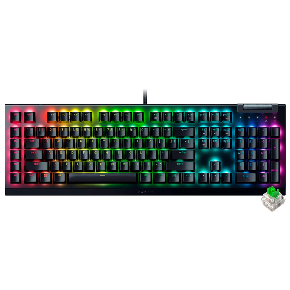 Teclado Gamer Mecânico Razer BlackWidow V4 X, USB, RGB, RZ03-04700200-R3U1, Black, Inglês