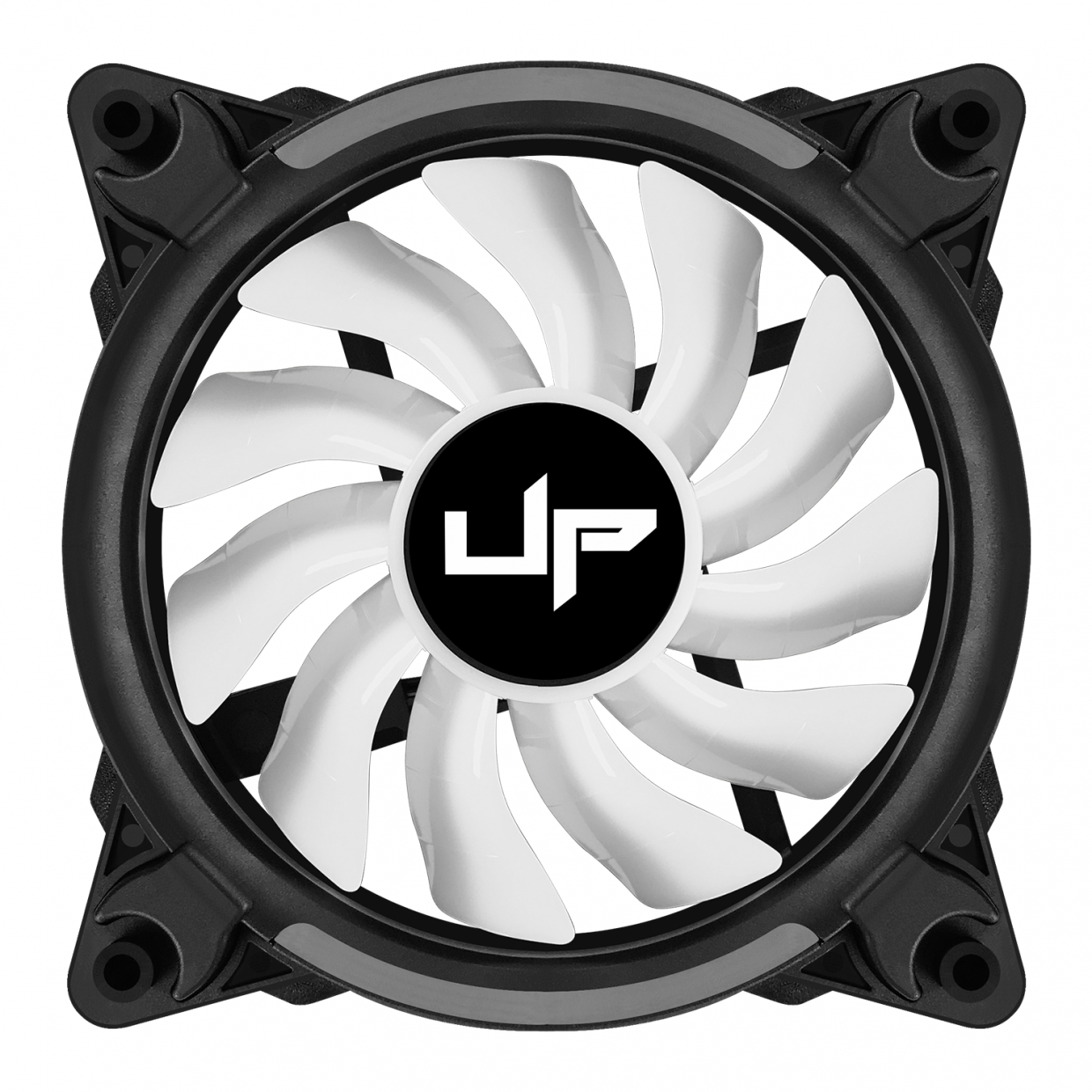 Kit com 5 Cooler Fan de Gabinete UP Gamer Elite, ARGB 5v, 120mm, c/Controle, Black - Imagem 2