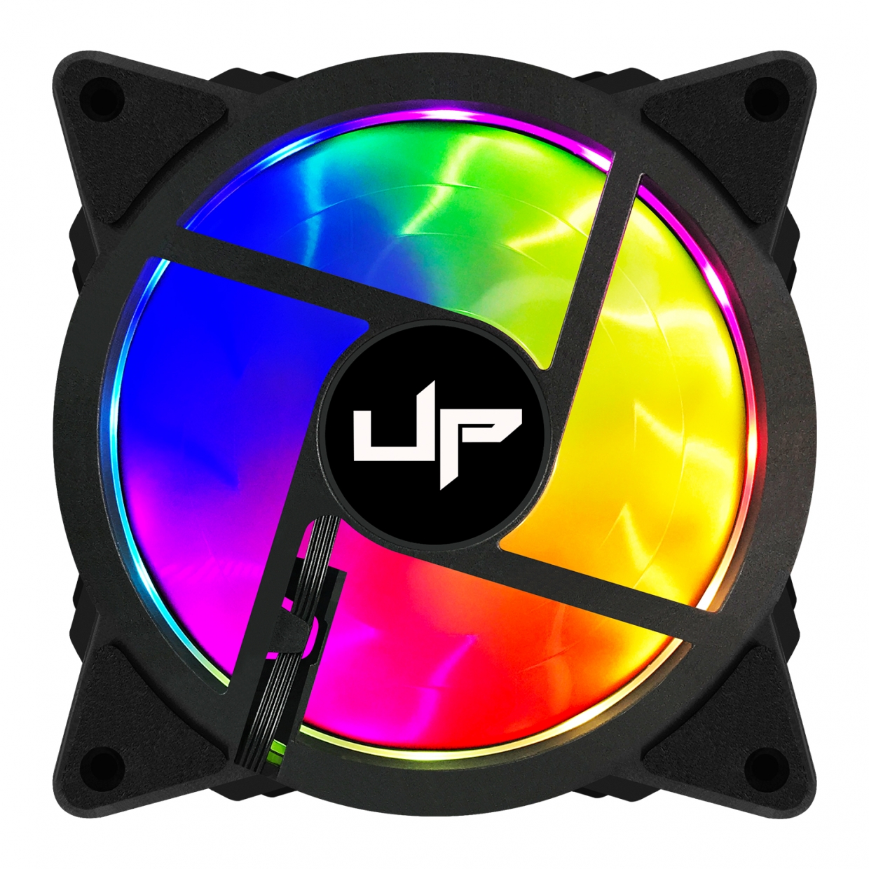 Kit com 5 Cooler Fan de Gabinete UP Gamer Elite, ARGB 5v, 120mm, c/Controle, Black - Imagem 3