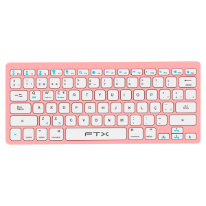 TECLADO FTX FTXB1000 BT ESP ULTRA SLIM PINK