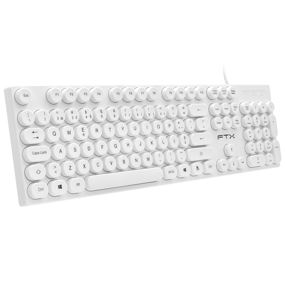 TECLADO FTX FTXK22 ESPANHOL USB BRANCO
