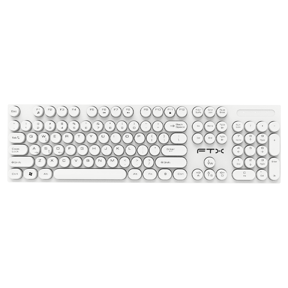 TECLADO FTX FTXK22 PORTUGUES USB BRANCO