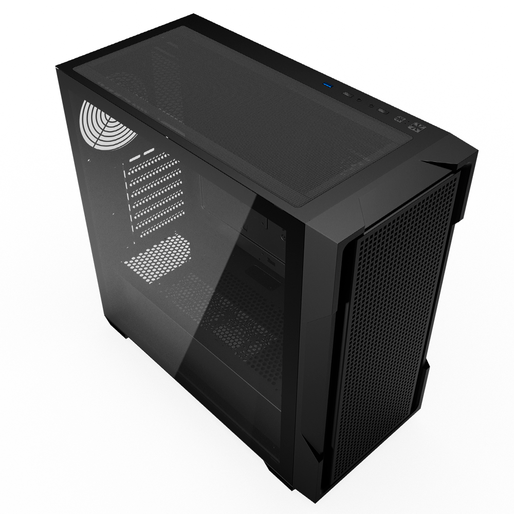 Gabinete Gamer Aigo DarkFlash DS900 Mesh, MID Tower, ATX, Vidro temperado, Frontal de malha, s/FAN, Preto - Imagem 2