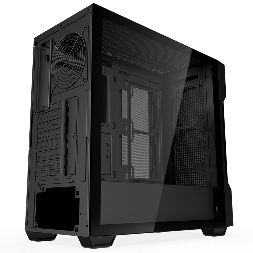 Gabinete Gamer Aigo DarkFlash DS900 Mesh, MID Tower, ATX, Vidro temperado, Frontal de malha, s/FAN, Preto - Imagem 3