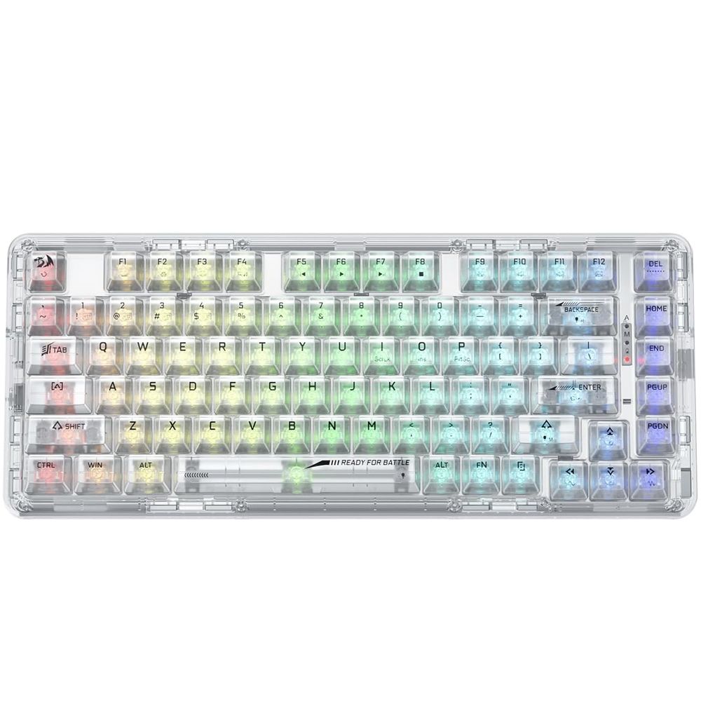 TECLADO REDRAGON K649CTB-RGB-PRO MECANICO CRYSTAL