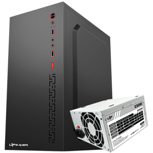 Gabinete UP Gamer Prime, Mini Tower; M-ATX e ITX, c-F 230W 110/220V PRETO