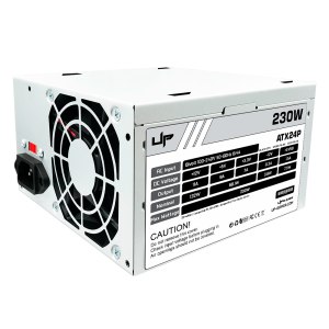 Fonte UP Gamer 230W, ATX24P, c/ Cabo, Bivolt Chaveada, Prata, 24-Pin, 50-60Hz 6/4A