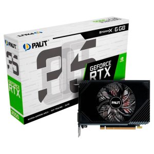 Placa de Vídeo Palit Stormx 6GB Geforce RTX3050 GDDR6  NE63050018JE-1072F
