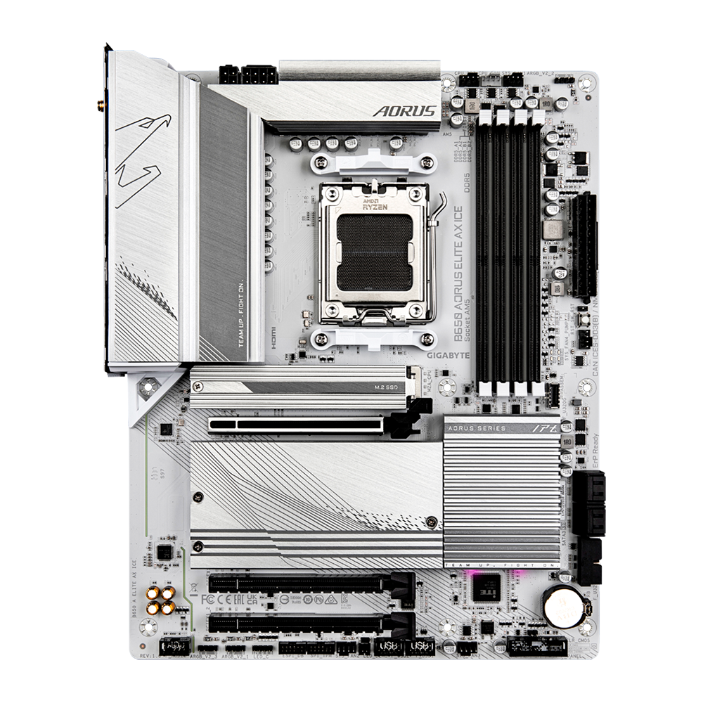 MB AM5 GIGABYTE B650 AORUS ELITE AX ICE DDR5/WIFI - Imagem 4