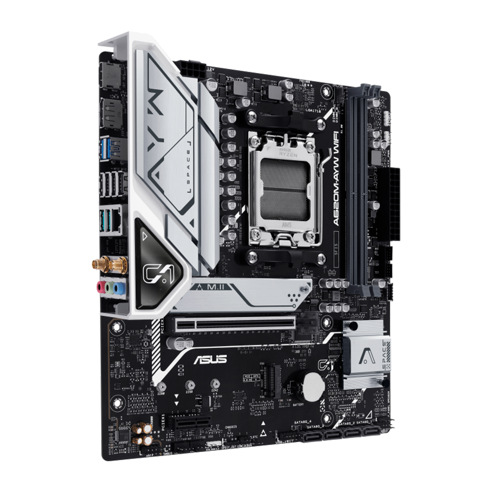 MB AM5 ASUS A620M-AYW WIFI PRIME DDR5/HDMI/DP/M.2 - Imagem 3