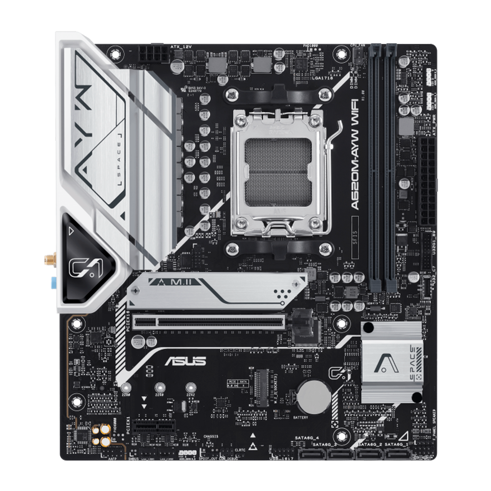 MB AM5 ASUS A620M-AYW WIFI PRIME DDR5/HDMI/DP/M.2 - Imagem 4