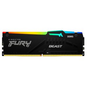 Memória Kingston Fury Beast RGB, DDR5 8GB (1x8GB), 6000MHz, KF560C36BBEA-8, Preto