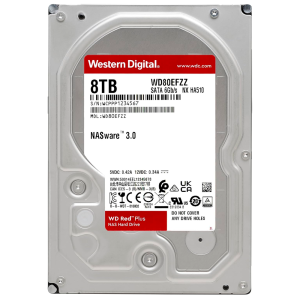 HD Western Digital 8TB WD Red Plus Nas SATA 3 5640RPM 3.5" WD80EFPX (GAR. BR)