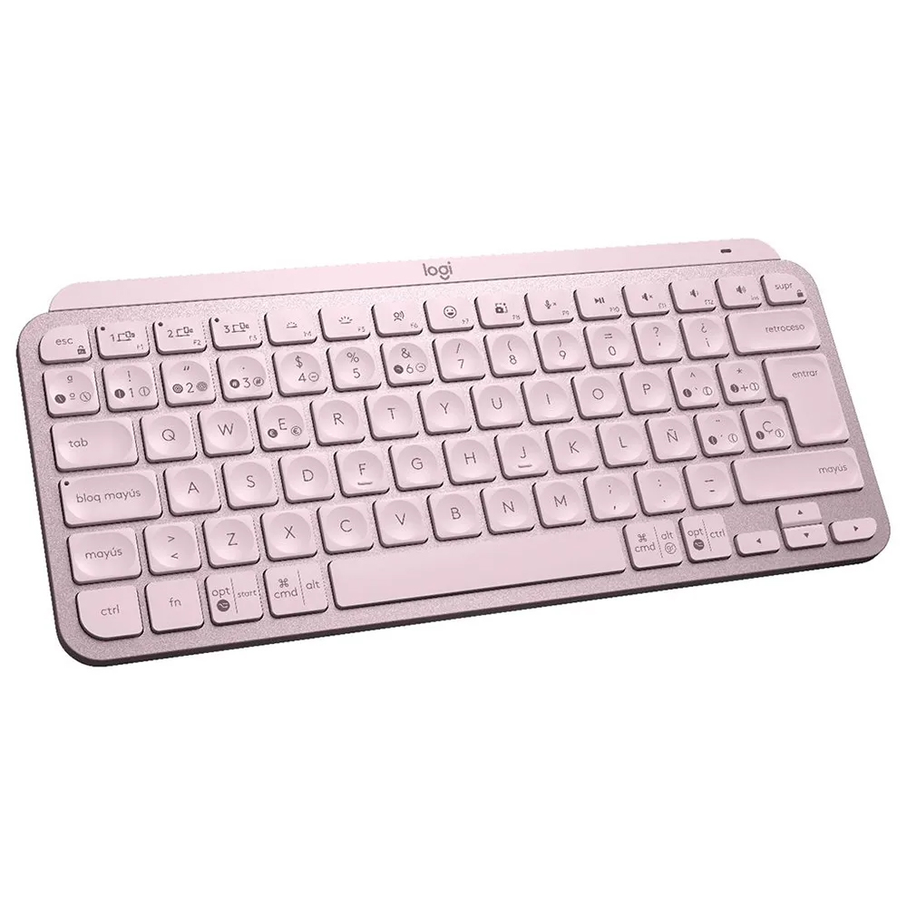 TECLADO LOGITECH MX KEYS 920-010478 PINK WILERESS MINI - Imagem 2