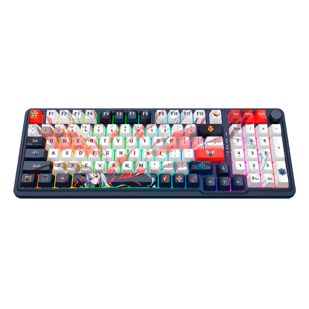 TECLADO REDRAGON K686AK-RGB-PRO EISA MECANIC USA BLACK/WHITE - Imagem 2