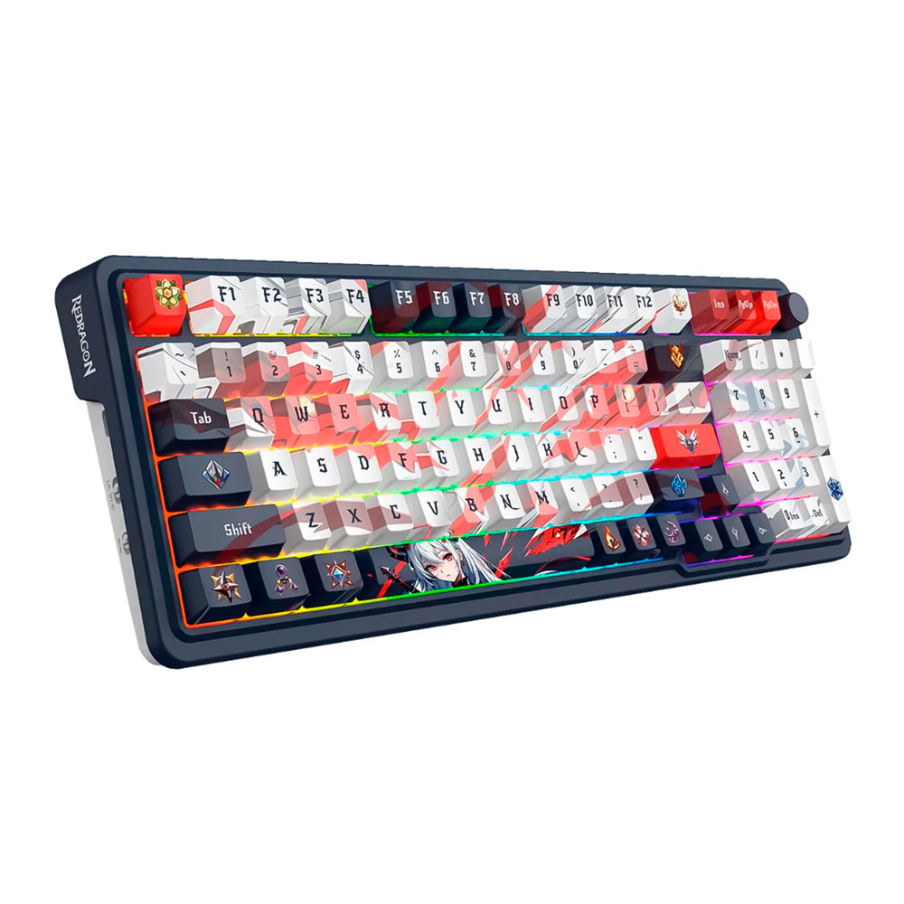 TECLADO REDRAGON K686AK-RGB-PRO EISA MECANIC USA BLACK/WHITE - Imagem 3