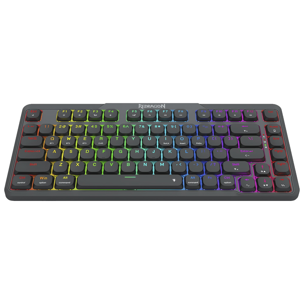 TECLADO REDRAGON K706RGB-PRO AETHER PRO 75% LOW PR BLACK - Imagem 3