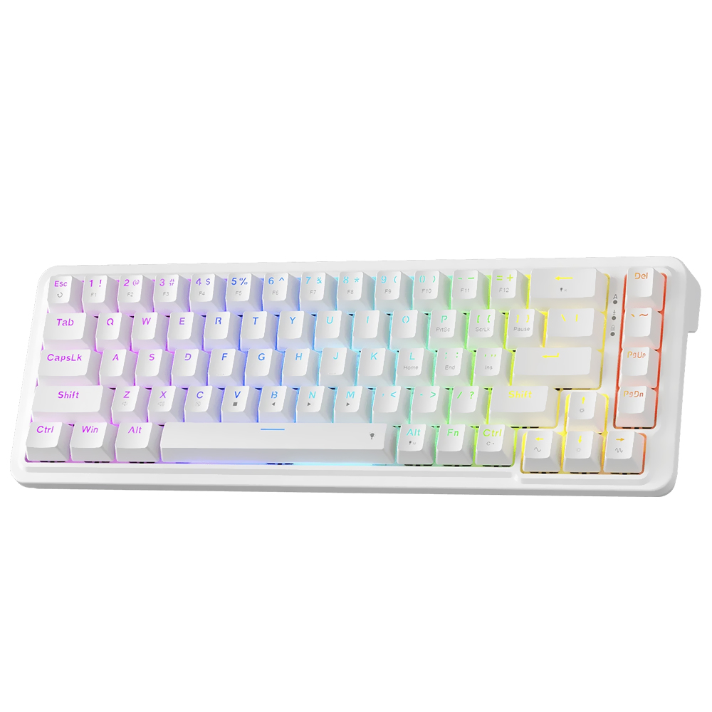 TECLADO REDRAGON K709W-RGB NOVA MECANI USA WHITE - Imagem 3