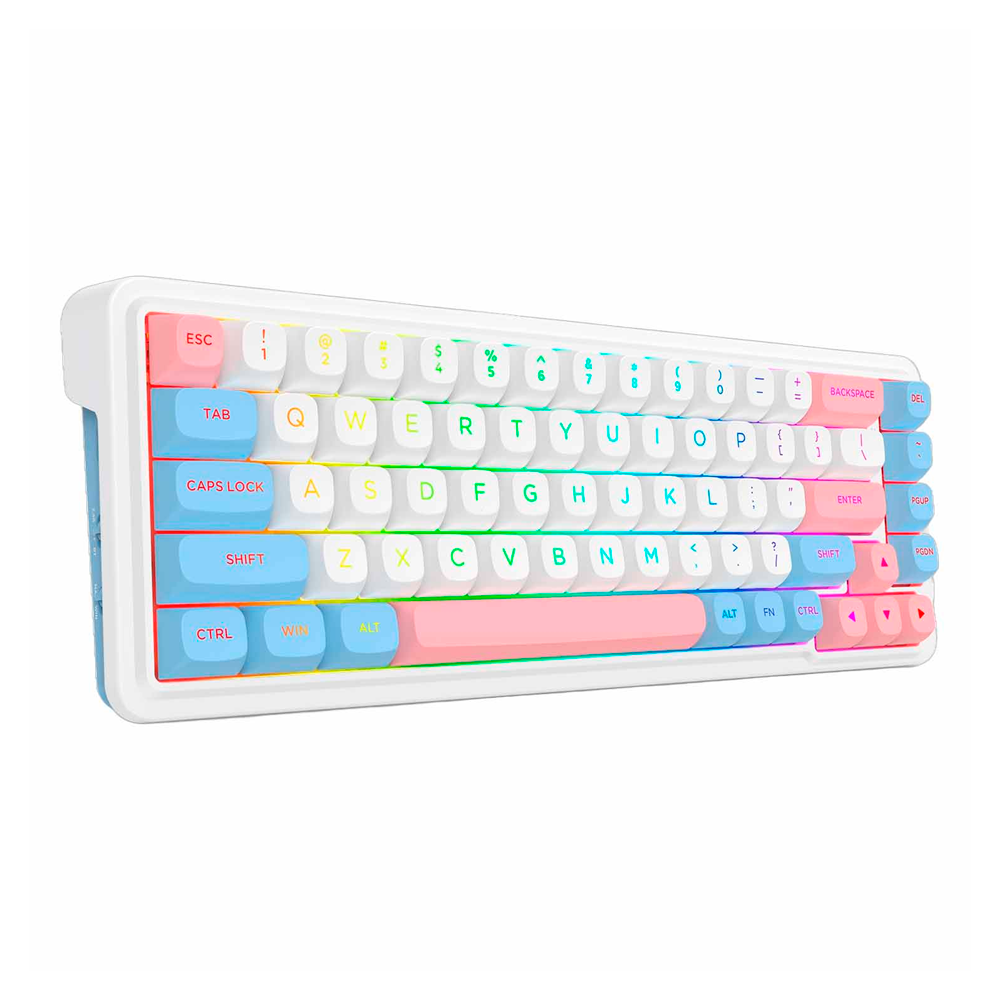 TECLADO REDRAGON K709WBP-RGB NOVA PRO MECANIC USA WHITE - Imagem 2