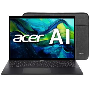 Notebook Acer Swift 16 AI SF16-51T-76TG, Intel Ultra 7 256V 2.20GHZ, 16GB RAM, 1TB SSD, Tela 16" Touch OLED 2.8K 120HZ, Ice Preto, Windows 11 Home, Inglês  + Capa