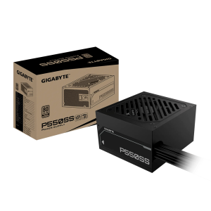 FONTE 550W GIGABYTE GP-P550SS 80+SILVER EU ATX 12V 3.0 220v ATX3.1 BLACK