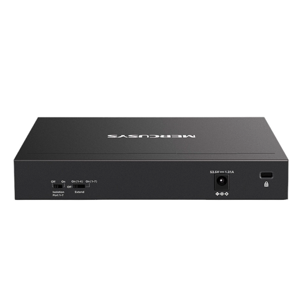 HUB SWITCH MERCUSYS MS108GP 8P 7P POE+65W GIGA - Imagem 2