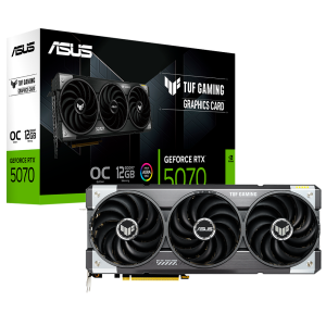 Placa de Vídeo Asus GeForce RTX5070 TUF Gaming OC Edition, 12GB GDDR7, 192Bits, 2x HDMI 3x DisplayPort, 90YV0LZ0-M0NA00 TUF-RTX5070-012