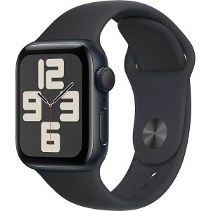 Relogio Apple Watch SE 2 40MM MXE73LL/A Aluminio Midnight (2024) - Sport Band M/L
