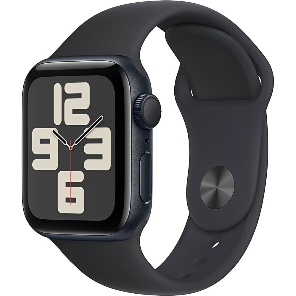 Relogio Apple Watch SE 2 40MM MXE73LL/A Aluminio Midnight (2024) - Sport Band M/L