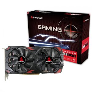 Placa de Video Biostar Gaming 8GB AMD Radeon RX580, GDDR5, VA5815RQ82-TBAR A-BS2, 256Bits, 1750MHZ, 1xHDMI, 2xDISPLAYPORT, Preto