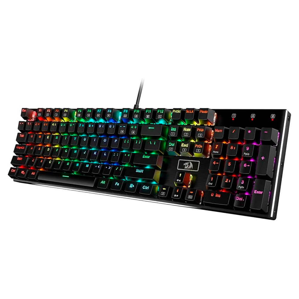 TECLADO REDRAGON K556RGB-PRO DHARMA MEC WIRELESS SW-RED