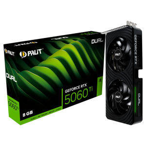 Placa de Vídeo PALIT GeForce RTX5060TI DUAL, 8GB GDDR7, 128Bits, 1x HDMI 3x DisplayPort NE7506T019P1-GB2062D GDDR7